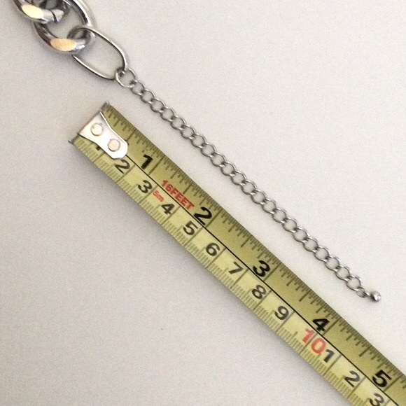 Chunky Silver Link Necklace - Picture 4 of 4